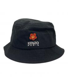 KENZO（ケンゾー）の古着「BOKE FLOWER キャンバス バケットハット」｜ブラック