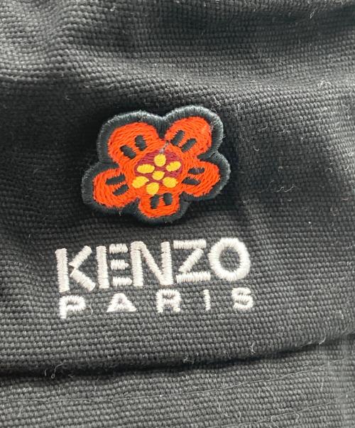 KENZO（ケンゾー）KENZO (ケンゾー) BOKE FLOWER キャンバス バケットハット ブラックの古着・服飾アイテム