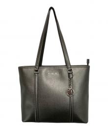 MICHAEL KORS（マイケルコース）の古着「メタリックレザートートバッグ」｜グレー