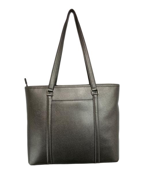 MICHAEL KORS（マイケルコース）MICHAEL KORS (マイケルコース) メタリックレザートートバッグ グレーの古着・服飾アイテム