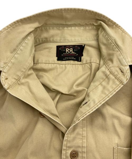 RRL（ダブルアールエル）RRL (ダブルアールエル) 90ｓ COTTON MILITARY SHIRT ベージュ サイズ:Ｍの古着・服飾アイテム