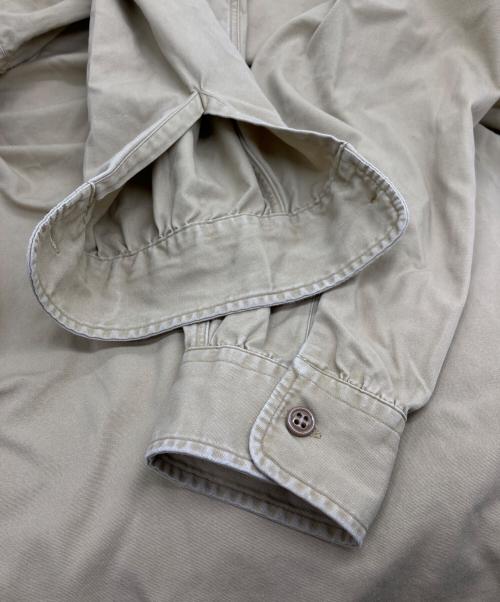 RRL（ダブルアールエル）RRL (ダブルアールエル) 90ｓ COTTON MILITARY SHIRT ベージュ サイズ:Ｍの古着・服飾アイテム