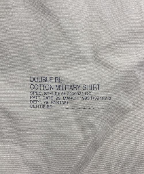 RRL（ダブルアールエル）RRL (ダブルアールエル) 90ｓ COTTON MILITARY SHIRT ベージュ サイズ:Ｍの古着・服飾アイテム