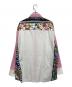 VERSACE (ヴェルサーチ) シルクマリン柄シャツ ピンク×ホワイト サイズ:38：15000円