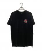 stussyステューシー）の古着「CROSS DOT TEE」｜ブラック