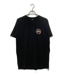 stussy（ステューシー）の古着「CROSS DOT TEE」｜ブラック