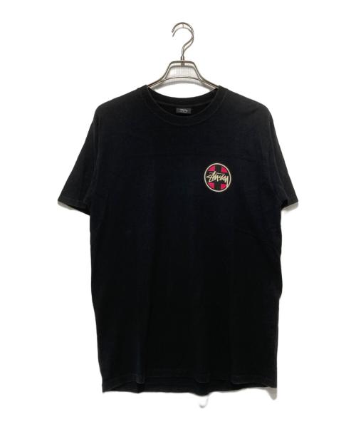 stussy（ステューシー）stussy (ステューシー) CROSS DOT TEE ブラック サイズ:Mの古着・服飾アイテム