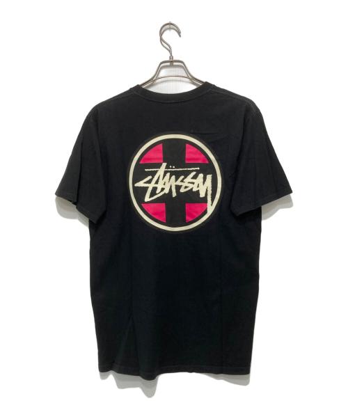 stussy（ステューシー）stussy (ステューシー) CROSS DOT TEE ブラック サイズ:Mの古着・服飾アイテム
