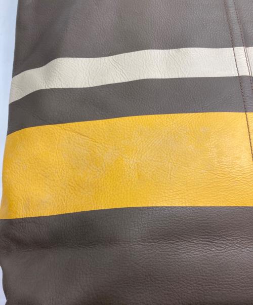 COACH（コーチ）COACH (コーチ) ヴァリケイテッド リバーシブルトートバッグ マスタード×グレーの古着・服飾アイテム