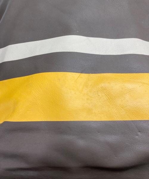 COACH（コーチ）COACH (コーチ) ヴァリケイテッド リバーシブルトートバッグ マスタード×グレーの古着・服飾アイテム