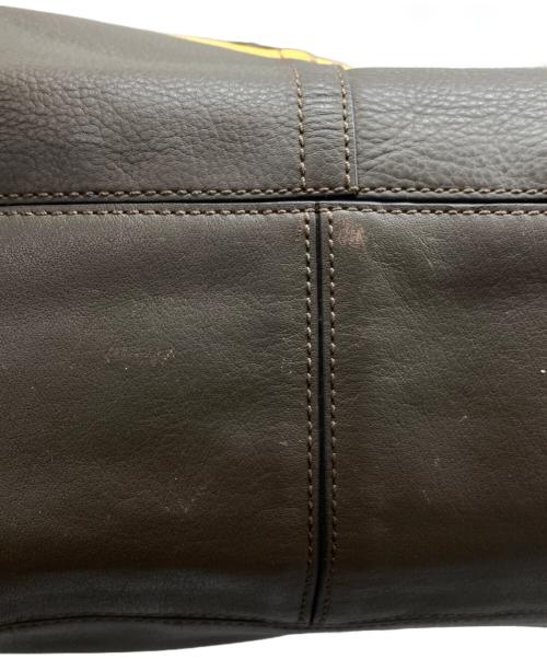 COACH（コーチ）COACH (コーチ) ヴァリケイテッド リバーシブルトートバッグ マスタード×グレーの古着・服飾アイテム