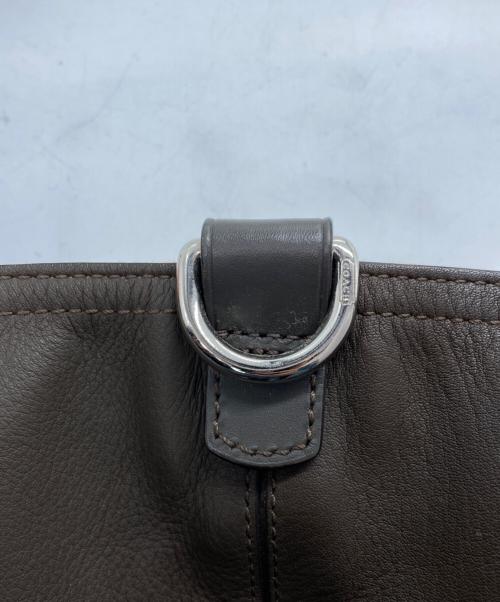 COACH（コーチ）COACH (コーチ) ヴァリケイテッド リバーシブルトートバッグ マスタード×グレーの古着・服飾アイテム