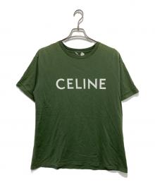 CELINE（セリーヌ）の古着「ロゴプリント ルーズTシャツ」｜グリーン
