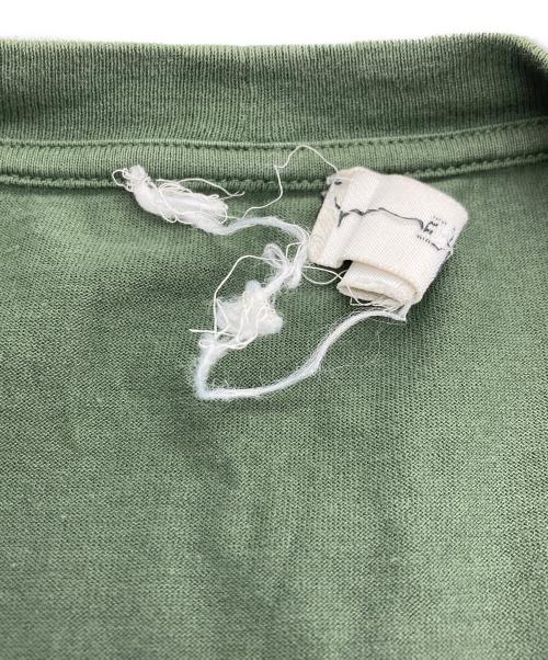 CELINE（セリーヌ）CELINE (セリーヌ) ロゴプリント ルーズTシャツ グリーン サイズ:Ｓの古着・服飾アイテム