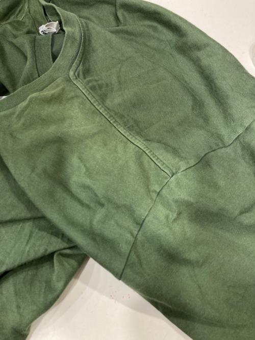 CELINE（セリーヌ）CELINE (セリーヌ) ロゴプリント ルーズTシャツ グリーン サイズ:Ｓの古着・服飾アイテム