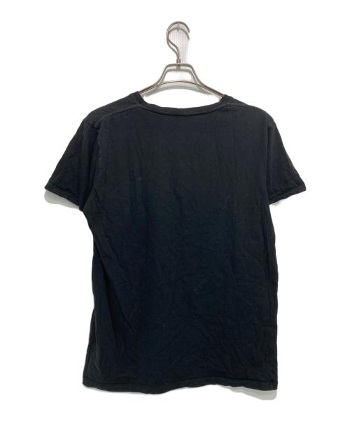 CELINE（セリーヌ）CELINE (セリーヌ) チェーンステッチロゴ Tシャツ ブラック サイズ:Mの古着・服飾アイテム