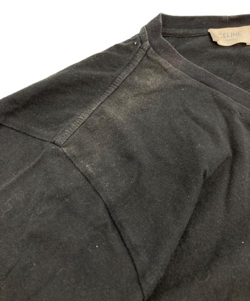 CELINE（セリーヌ）CELINE (セリーヌ) チェーンステッチロゴ Tシャツ ブラック サイズ:Mの古着・服飾アイテム