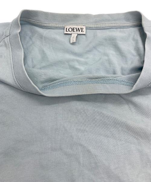 LOEWE（ロエベ）LOEWE (ロエベ) アナグラム刺繍 Tシャツ スカイブルー サイズ:Ｌの古着・服飾アイテム