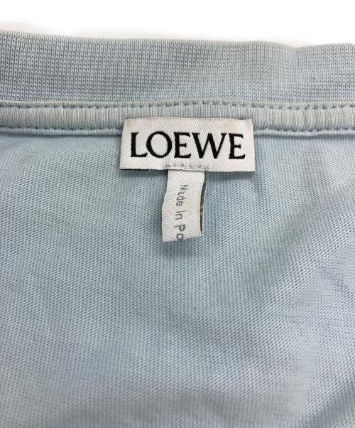LOEWE（ロエベ）LOEWE (ロエベ) アナグラム刺繍 Tシャツ スカイブルー サイズ:Ｌの古着・服飾アイテム