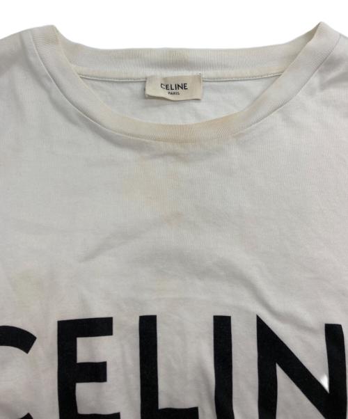 CELINE（セリーヌ）CELINE (セリーヌ) ロゴプリントTシャツ ホワイト サイズ:XSの古着・服飾アイテム