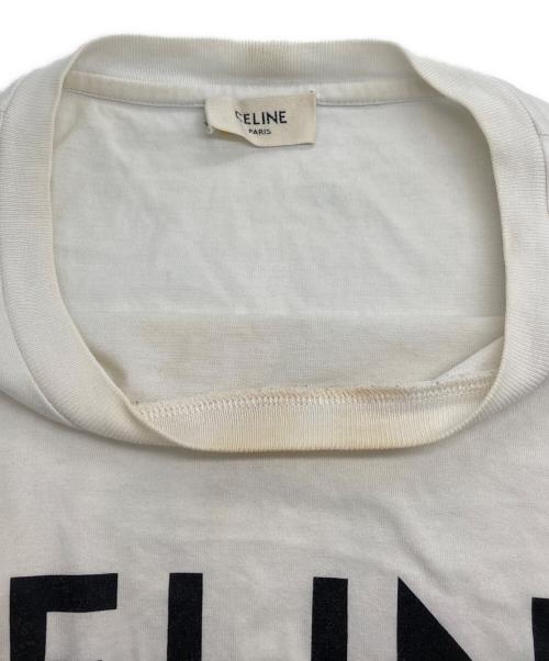 CELINE（セリーヌ）CELINE (セリーヌ) ロゴプリントTシャツ ホワイト サイズ:XSの古着・服飾アイテム