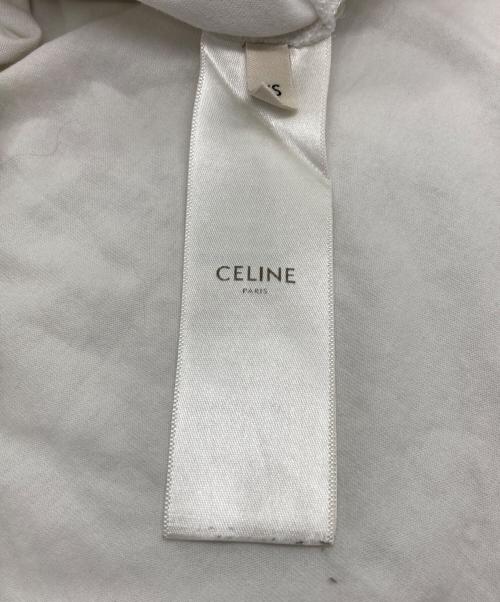 CELINE（セリーヌ）CELINE (セリーヌ) ロゴプリントTシャツ ホワイト サイズ:XSの古着・服飾アイテム
