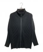 HOMME PLISSE ISSEY MIYAKEオム プリッセ イッセイ ミヤケ）の古着「BASICS プリーツジップアップジャケット」｜ブラック