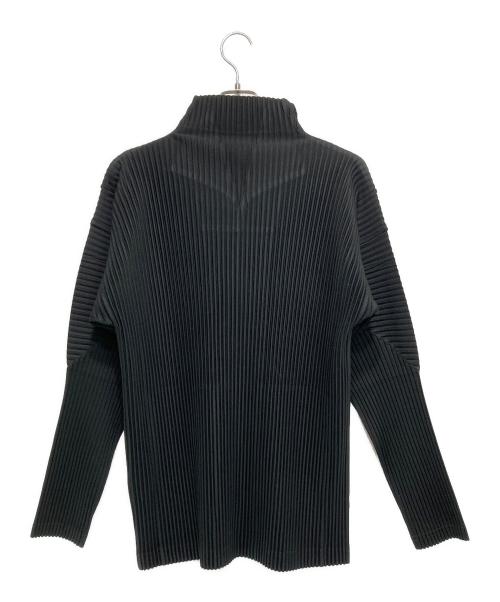 HOMME PLISSE ISSEY MIYAKE（オム プリッセ イッセイ ミヤケ）HOMME PLISSE ISSEY MIYAKE (オム プリッセ イッセイ ミヤケ) BASICS プリーツジップアップジャケット ブラック サイズ:4の古着・服飾アイテム