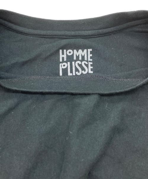 HOMME PLISSE ISSEY MIYAKE（オム プリッセ イッセイ ミヤケ）HOMME PLISSE ISSEY MIYAKE (オム プリッセ イッセイ ミヤケ) 'RELEASE' T-SHIRT ブラック サイズ:3の古着・服飾アイテム