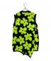 COMME des GARCONS (コムデギャルソン) アシンメトリーフラワージャガードノースリーブニット ブラック×イエロー サイズ:S：20000円