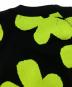 中古・古着 COMME des GARCONS (コムデギャルソン) アシンメトリーフラワージャガードノースリーブニット ブラック×イエロー サイズ:S：20000円