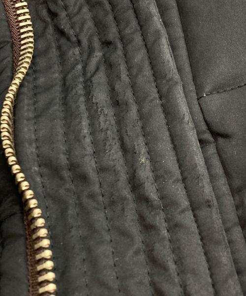 DSQUARED2（ディースクエアード）DSQUARED2 (ディースクエアード) フーデッドダウンジャケット ブラック×ブラウン サイズ:48の古着・服飾アイテム