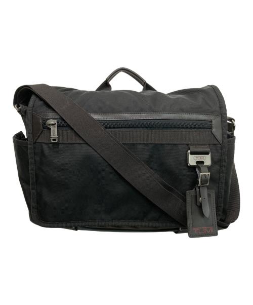 TUMI（トゥミ）TUMI (トゥミ) 2WAY メッセンジャーバッグ ブラック×ブラウンの古着・服飾アイテム