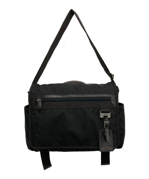 TUMI（トゥミ）TUMI (トゥミ) 2WAY メッセンジャーバッグ ブラック×ブラウンの古着・服飾アイテム