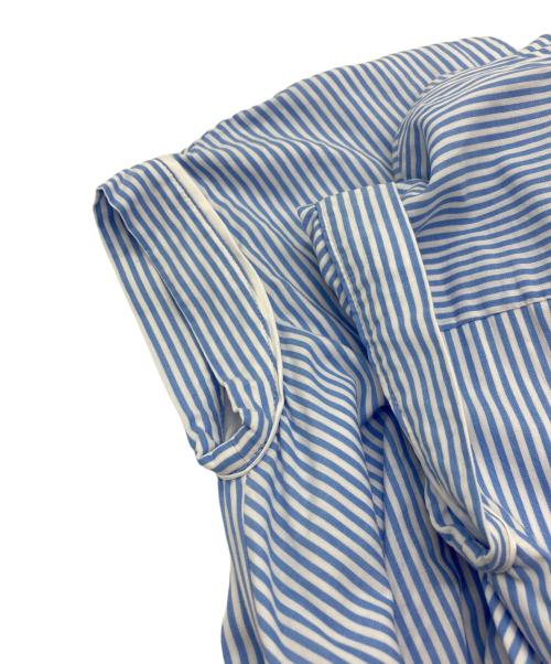 HER LIP TO（ハーリップトゥ）HER LIP TO (ハーリップトゥ) Stripe Cotton-Blend Summer Dress ブルー×ホワイト サイズ:Sの古着・服飾アイテム