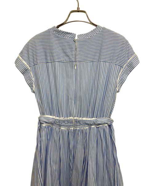 HER LIP TO（ハーリップトゥ）HER LIP TO (ハーリップトゥ) Stripe Cotton-Blend Summer Dress ブルー×ホワイト サイズ:Sの古着・服飾アイテム