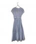 HER LIP TO (ハーリップトゥ) Stripe Cotton-Blend Summer Dress ブルー×ホワイト サイズ:S：8000円