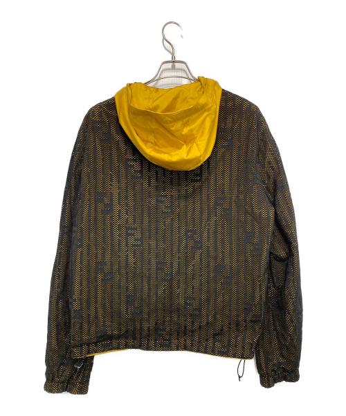 FENDI（フェンディ）FENDI (フェンディ) リバーシブルナイロンジャケット ブラック×イエロー サイズ:50の古着・服飾アイテム