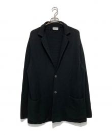 Salvatore Ferragamo（サルヴァトーレ フェラガモ）の古着「ウールニットジャケット」｜ブラック