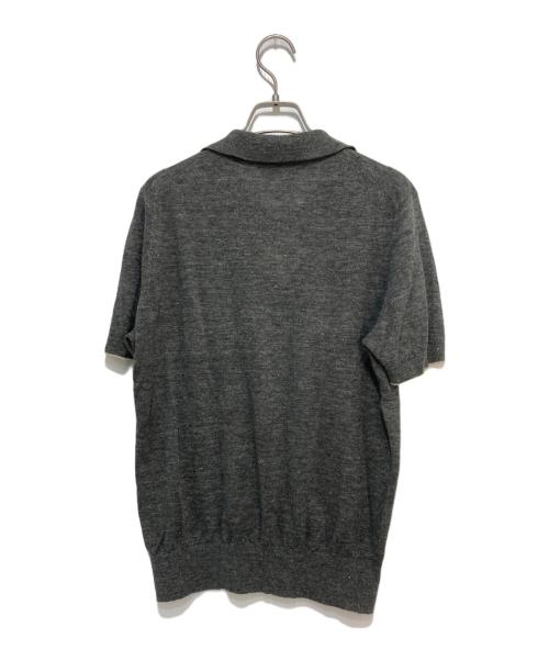 BRUNELLO CUCINELLI（ブルネロクチネリ）BRUNELLO CUCINELLI (ブルネロクチネリ) リネンコットン半袖ニット グレー サイズ:42の古着・服飾アイテム