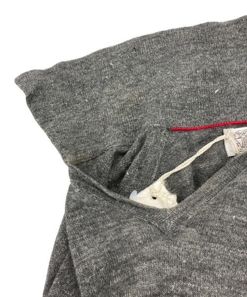 BRUNELLO CUCINELLI（ブルネロクチネリ）BRUNELLO CUCINELLI (ブルネロクチネリ) リネンコットン半袖ニット グレー サイズ:42の古着・服飾アイテム