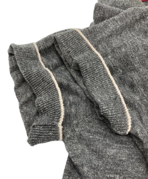BRUNELLO CUCINELLI（ブルネロクチネリ）BRUNELLO CUCINELLI (ブルネロクチネリ) リネンコットン半袖ニット グレー サイズ:42の古着・服飾アイテム