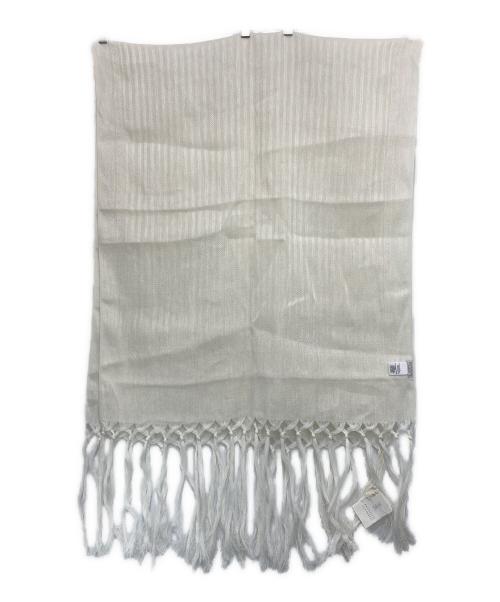 BRUNELLO CUCINELLI（ブルネロクチネリ）BRUNELLO CUCINELLI (ブルネロクチネリ) リネンシルクストール ホワイトの古着・服飾アイテム