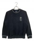 FRED PERRY×ART COMES FIRSTフレッドペリー×アートカムズファースト）の古着「サーマルスウェット」｜ブラック