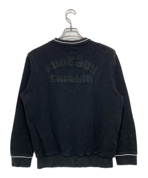 FRED PERRY（フレッドペリー）FRED PERRY (フレッドペリー) ART COMES FIRST (アートカムズファースト) サーマルスウェット ブラック サイズ:40の古着・服飾アイテム