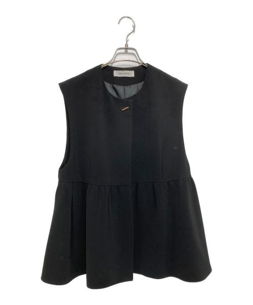 THE PAUSE（ザポーズ）THE PAUSE (ザポーズ) ペプラムベスト ブラック サイズ:Fの古着・服飾アイテム