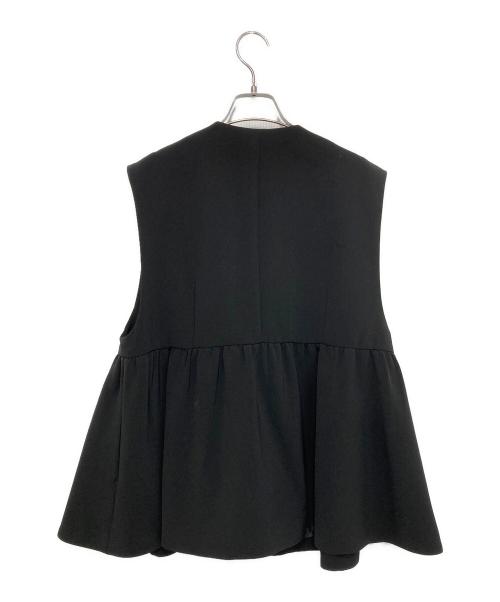 THE PAUSE（ザポーズ）THE PAUSE (ザポーズ) ペプラムベスト ブラック サイズ:Fの古着・服飾アイテム