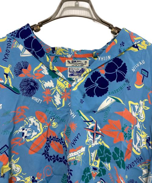 Sun Surf（サンサーフ）Sun Surf (サンサーフ) BEAMS BOY (ビームスボーイ) ハワイアン セーラー シャツ ブルー サイズ:-の古着・服飾アイテム
