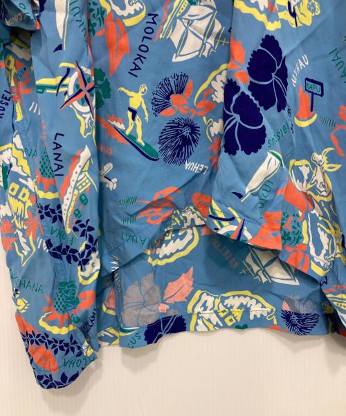 Sun Surf（サンサーフ）Sun Surf (サンサーフ) BEAMS BOY (ビームスボーイ) ハワイアン セーラー シャツ ブルー サイズ:-の古着・服飾アイテム
