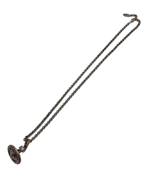 Vivienne Westwood（ヴィヴィアンウエストウッド）Vivienne Westwood (ヴィヴィアンウエストウッド) 花刻印 タイニー オーブクリスタルネックレスの古着・服飾アイテム